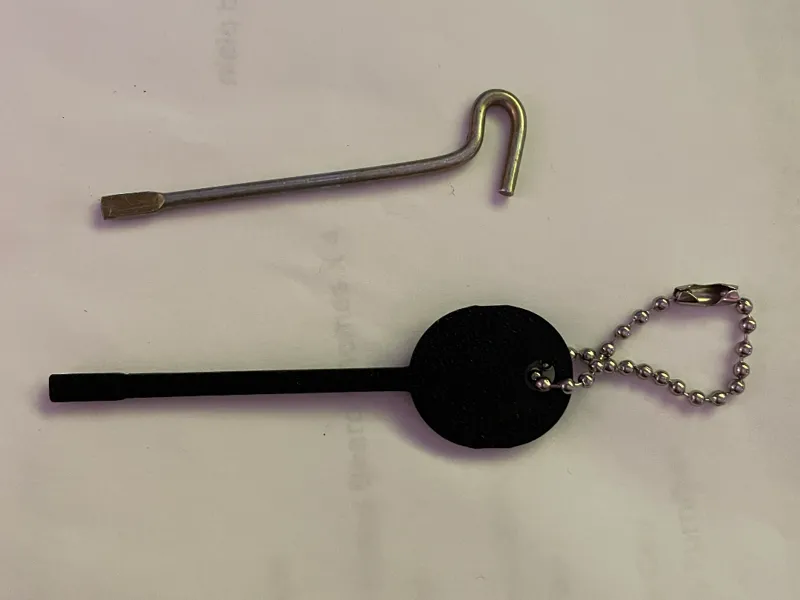 Interior Door or Bathroom Replacement Key
