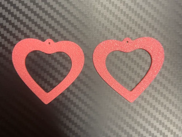 LARGER heart earrings