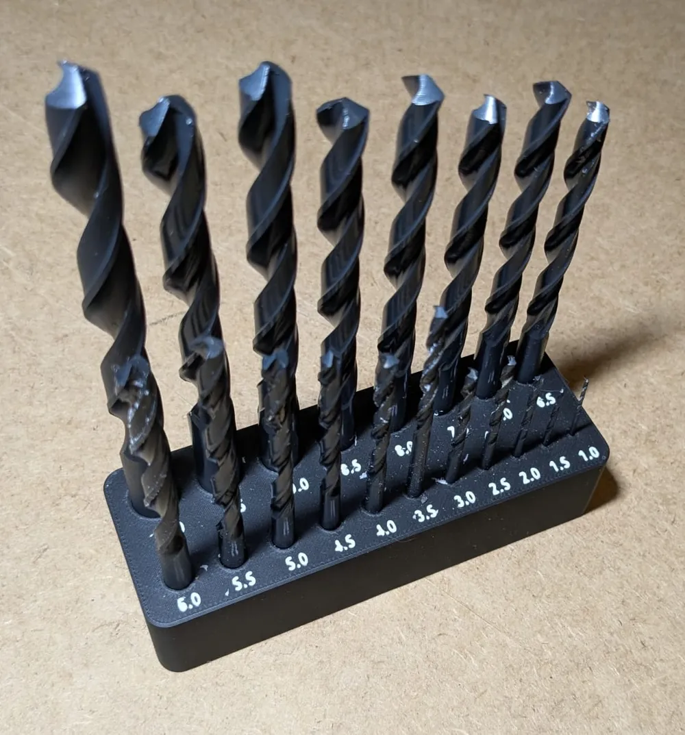 Customizable Drill Bit Stand - Free 3D Print Model - MakerWorld