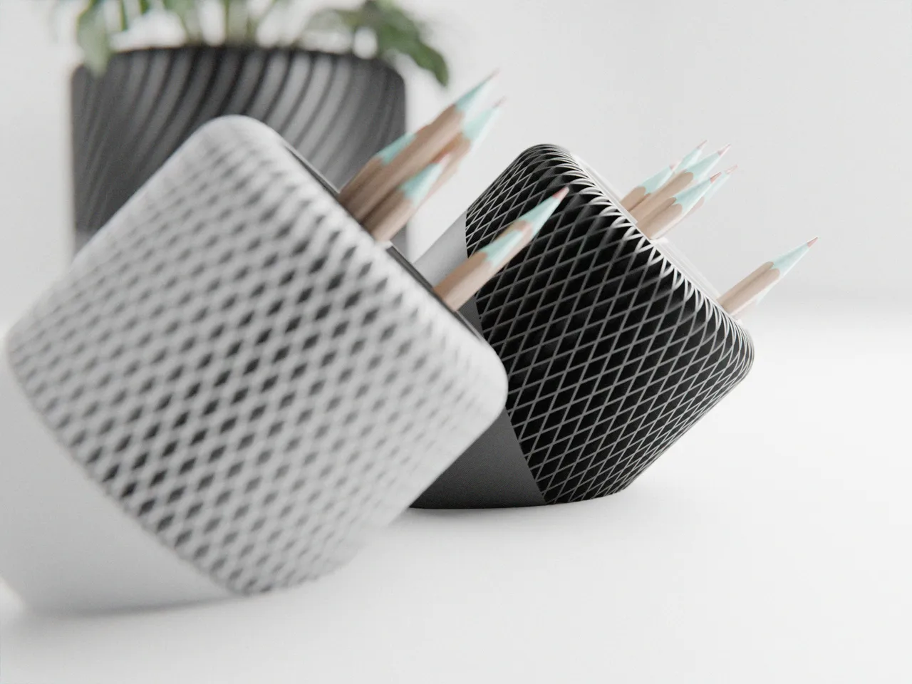 Modern Japandi Desk Organizer (2 versions, NO-AMS) view 4