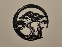 Silhouette de guerrier oriental ancien — photo 1