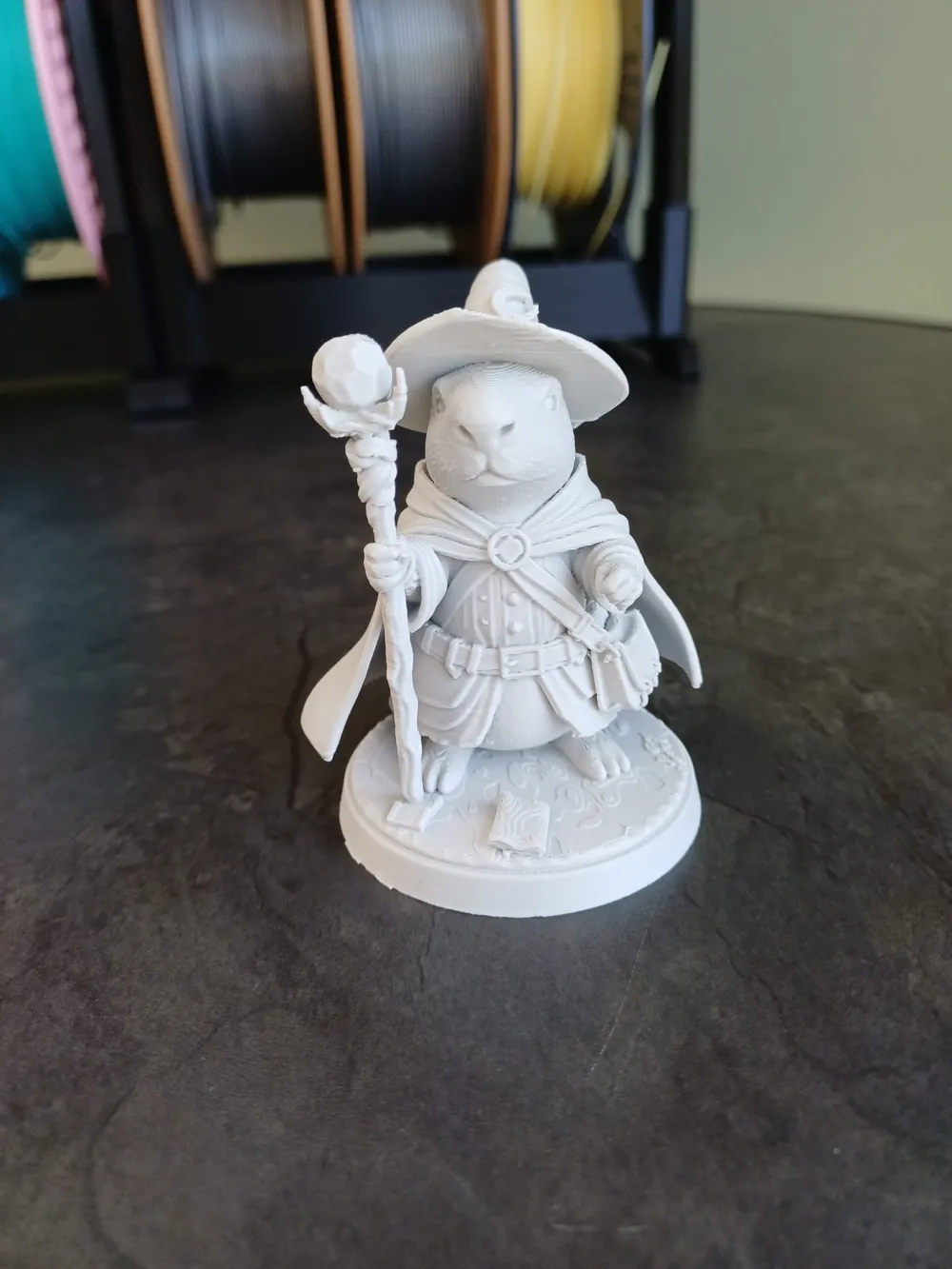 Capybara Wizard Figurine – Cute Fantasy Character - Free 3D Print Model ...