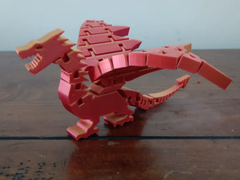 Flexi Dragon! My wings go up, His wings go down.