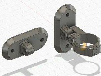 31.6mm seatpost split clamp bracket for rear light