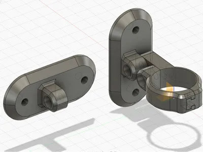 31.6mm seatpost split clamp bracket for rear light