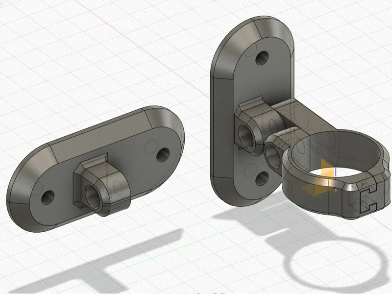 31.6mm seatpost split clamp bracket for rear light