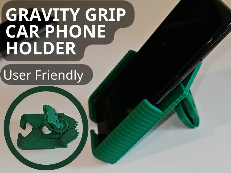 Gravity Grip Phone Holder - User-Friendly