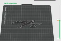 With and without embedded magnets, 6mm by 2mm
