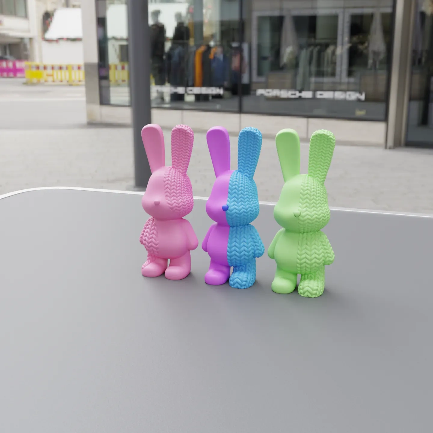 Miniatura 2 do modelo 3D 潮玩兔子