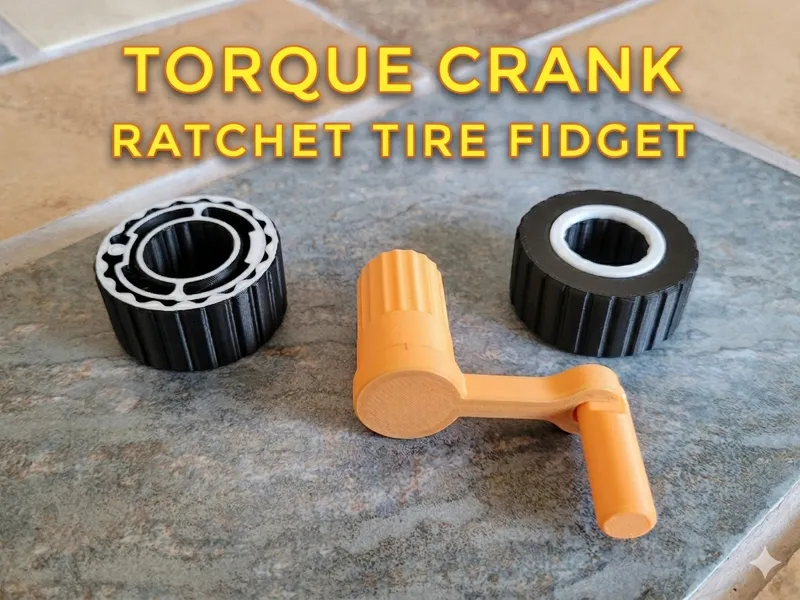Torque Crank for Ratchet Tire Print-in-Place