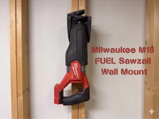 Milwaukee M18 FUEL Sawzall Wall Mount (& Dewalt)
