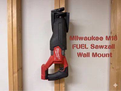 Milwaukee M18 FUEL Sawzall Wall Mount (& Dewalt)