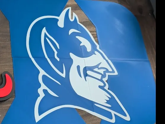 Massive Duke Blue Devils Wall Logo (4-Plate Split)