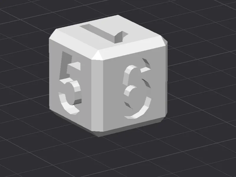 Big Text Dice 1-6