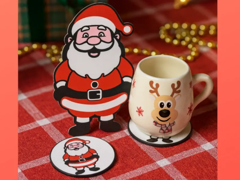 Santa Coaster Holder