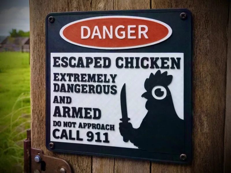 Danger! Escaped Chicken