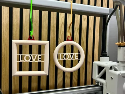 The original - modular Christmas Ornament - LOVE 