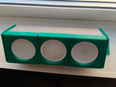 Wall Lamp for 3 x LED GU5.3 / Regulable 45° Step