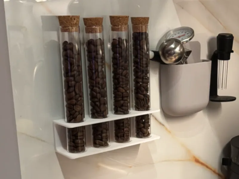 Coffee beans dose flask holder