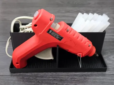 Wide Tray Hot Glue Gun Station – Remix
