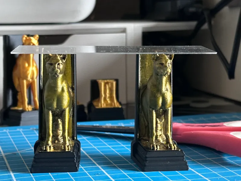 1:12 scale cheetah console table