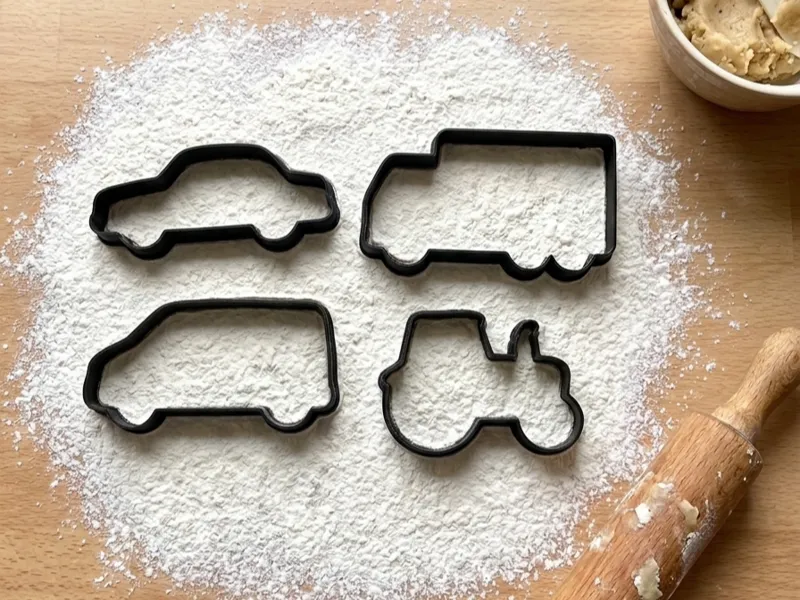 Set of Vehicles cookie cutters