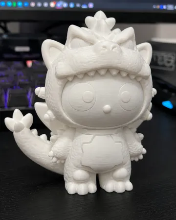 Modelo para impresión 3D: Chococat SpaceGodzilla – Cute Cosmic Kaiju — vista de referencia 2