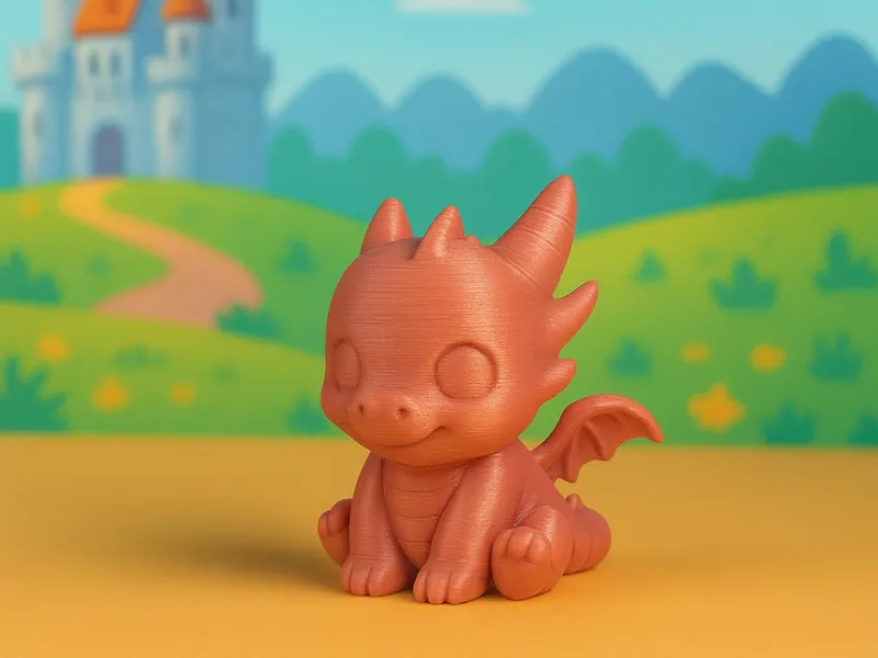 Baby Dragon – Cute 3D Printable Figurine