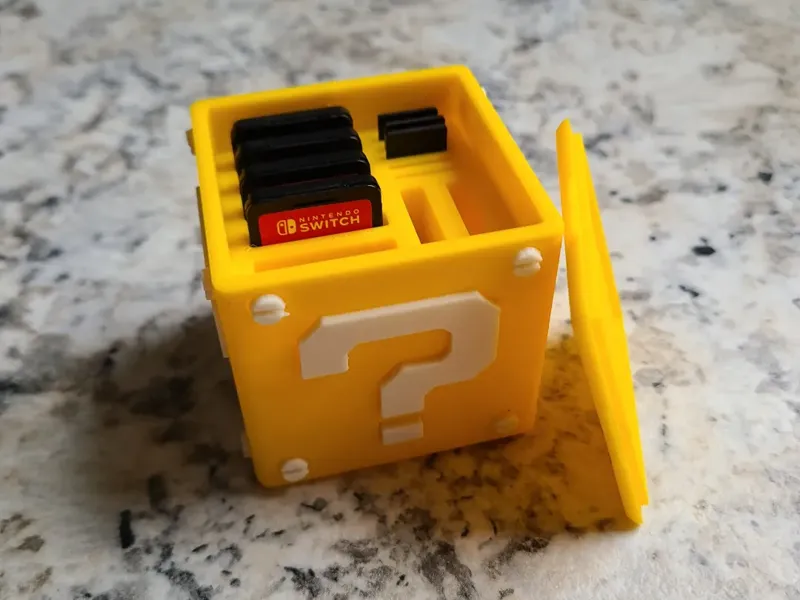 Mario Question Block Switch Cartridge Box