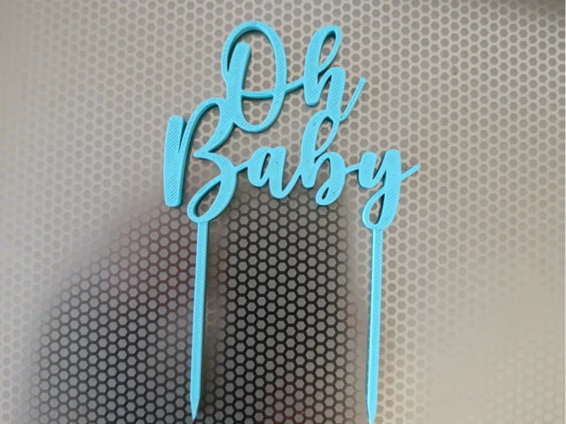 Cake Topper Oh Baby