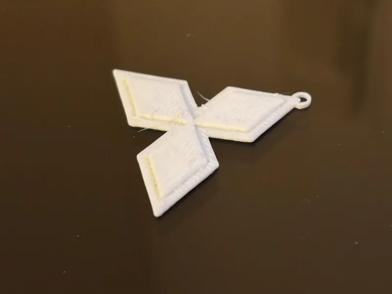 Mitsubishi logo keychain