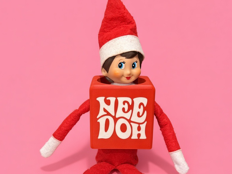 NeeDoh Elf on the Shelf outfit - 1