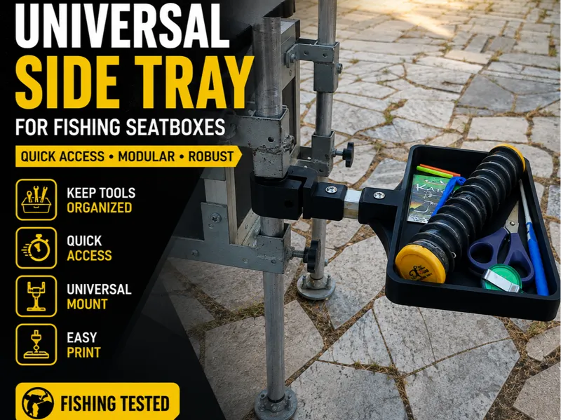 Universal Side Tray for Fishing Seatboxes