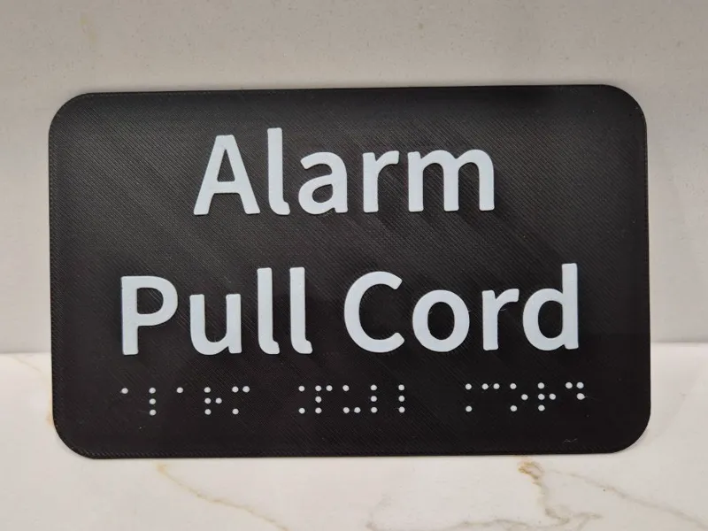 Alarm Pull Cord Sign