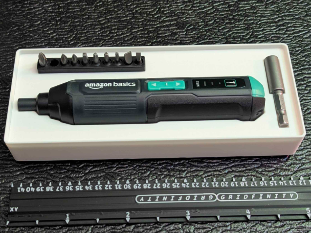 Amazon Basics Electric Screwdriver Gridfinity 2x5