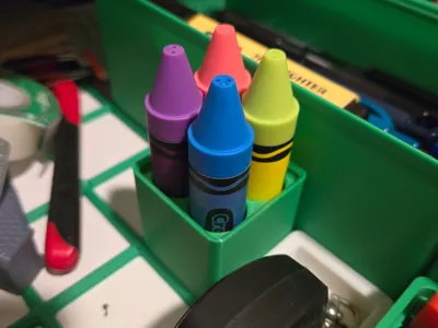 Crayola Gridfinity Flash Drive Bin