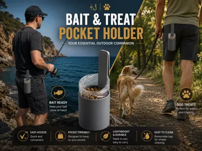 Bait/Treat Holder for Belt or Pocket