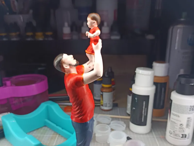 statua papà e figlio