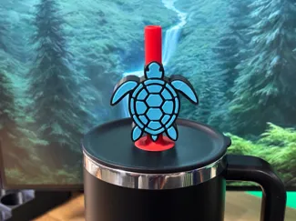Sea Turtle Straw Topper