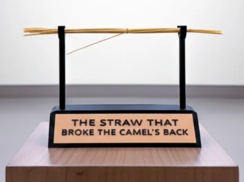 The Straw That Broke The Camel's Back