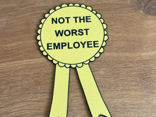 Funny Employee Award / Not the worst / Joke gift
