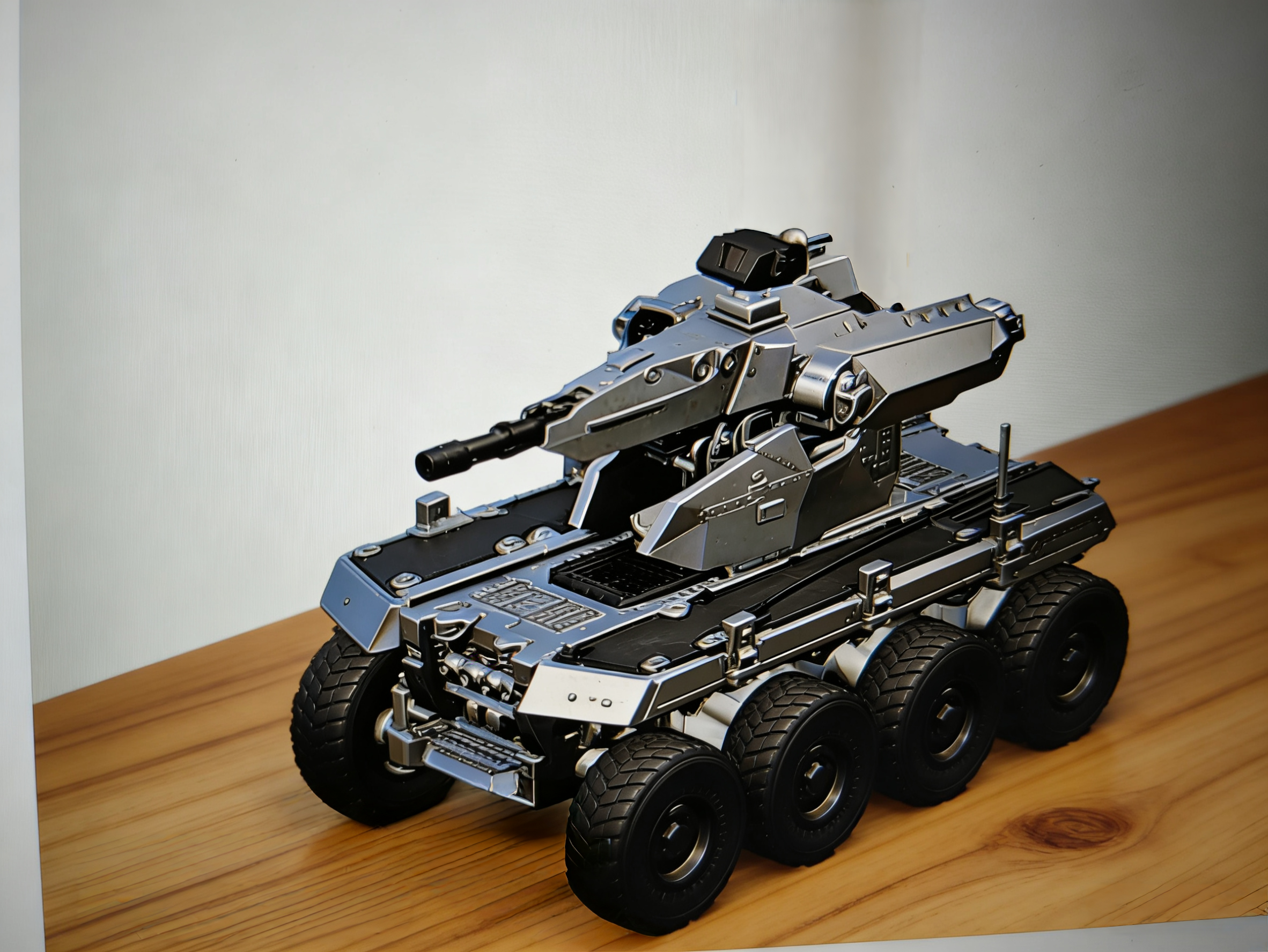 Miniatura 4 do modelo 3D 三角洲老太战车，15cm长