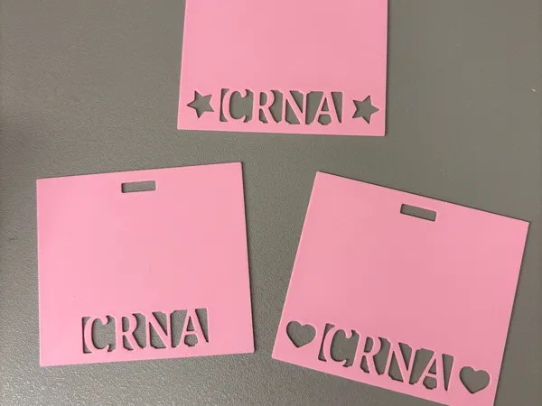 Insert badge CRNA pour enrouleur