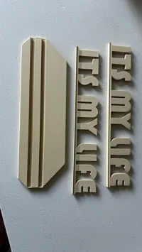 200mm "ITS MY LIFE" small Support only