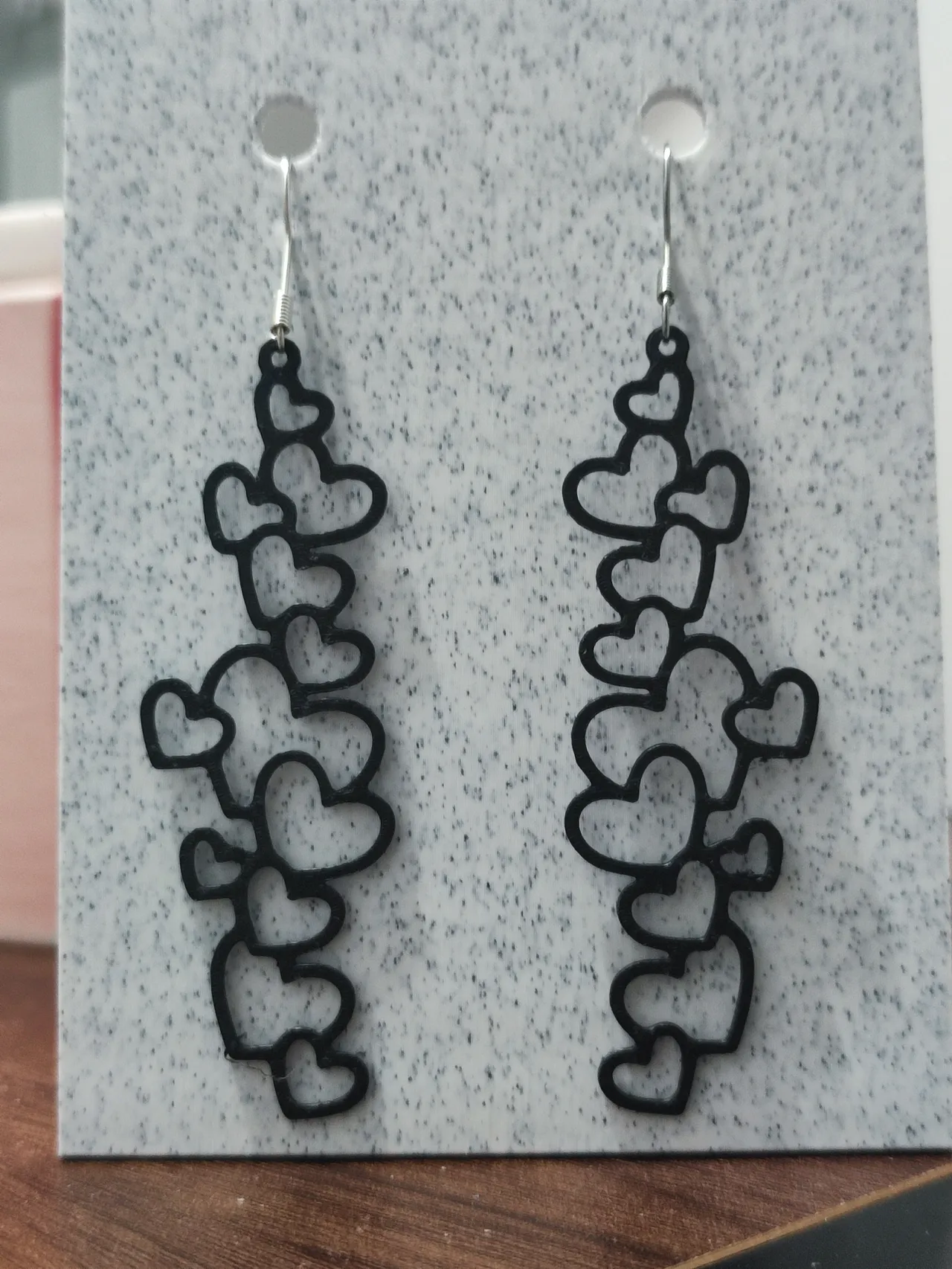Aretes Lluvia de Corazones Silvestres view 3