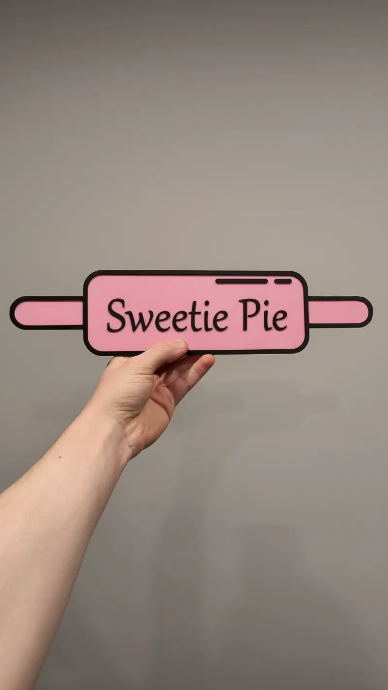 Customizable Rolling Pin Sign