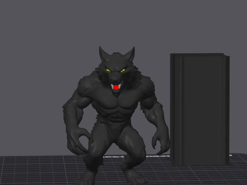 Schwarzer Werewolf 2-Teilig