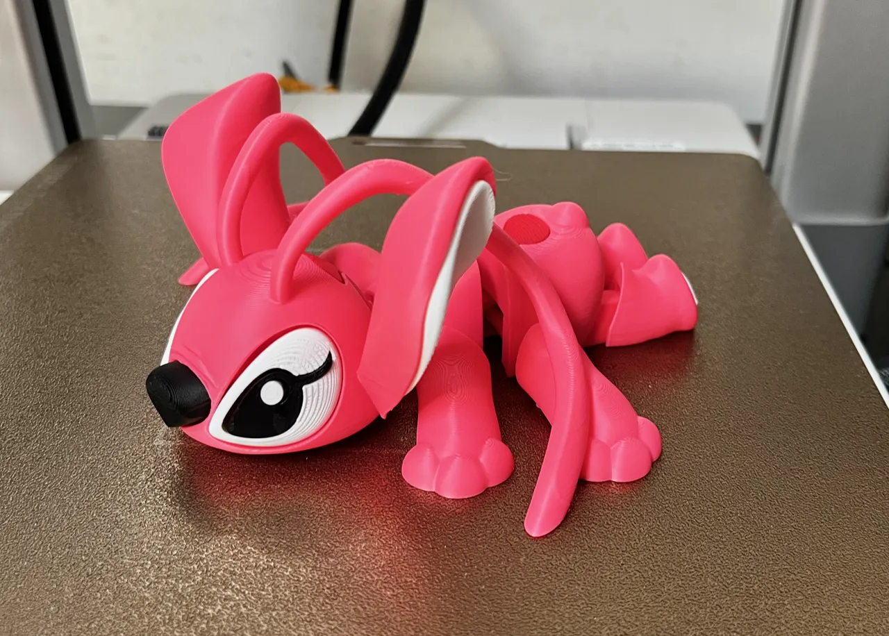 Articulated Pink toy NOAMS view 3