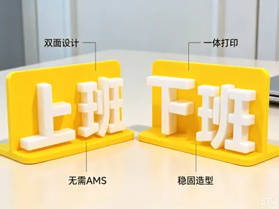 Worker's Status Flip Sign - On Duty / Off Duty Desktop Ornament