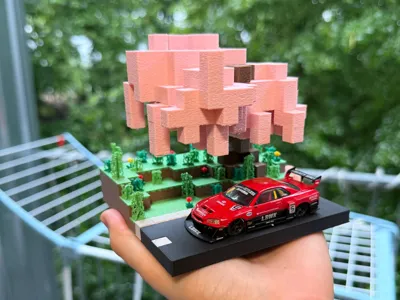 1:64 Minecraft Style Diorama SUPER DETAILED